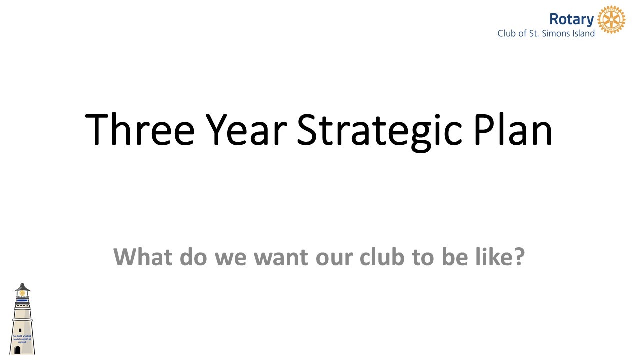Three Year Strategic Plan